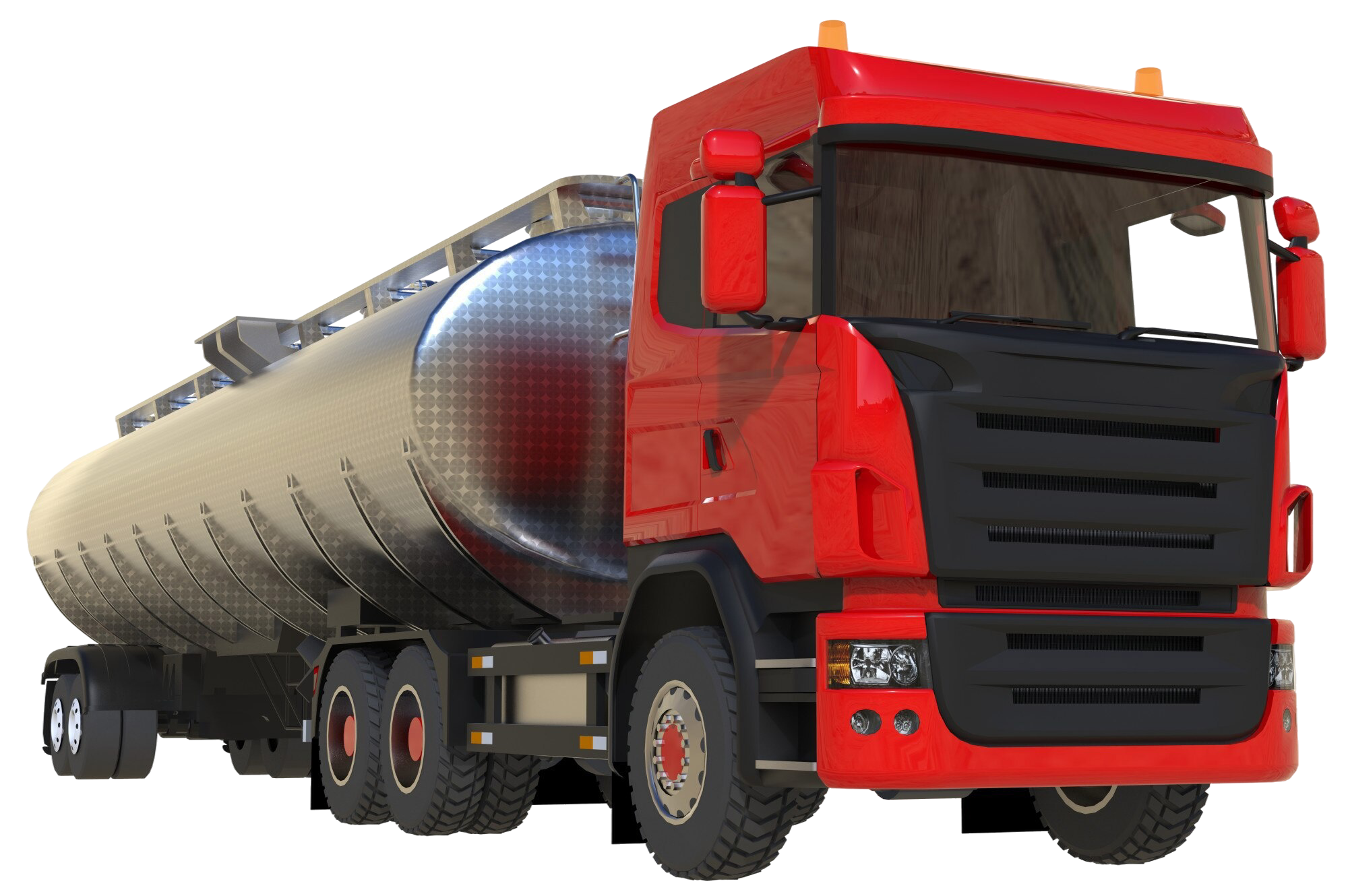 Red tanker truck illustration