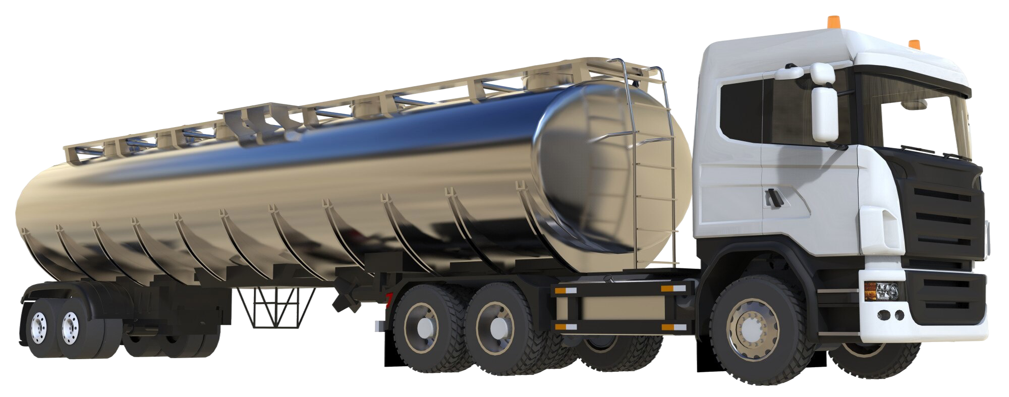 White tanker truck illustration