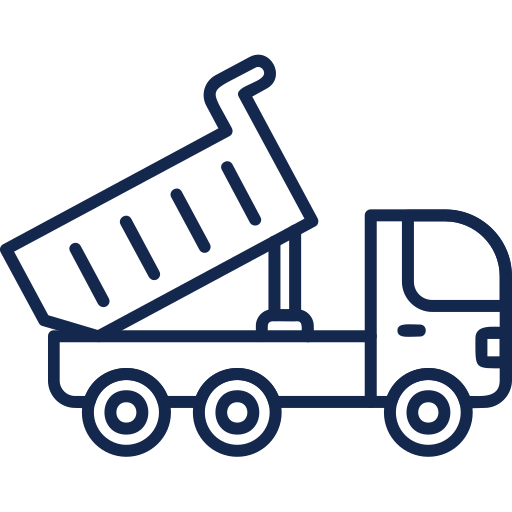 Custom-built truck body icon